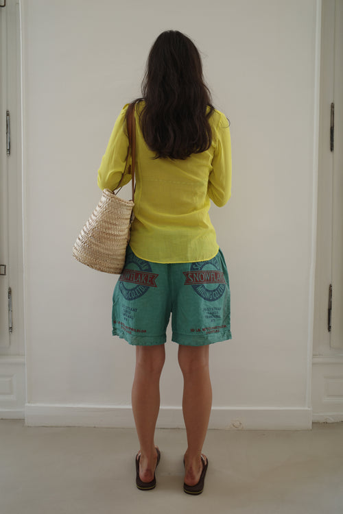 Green Lace Shorts