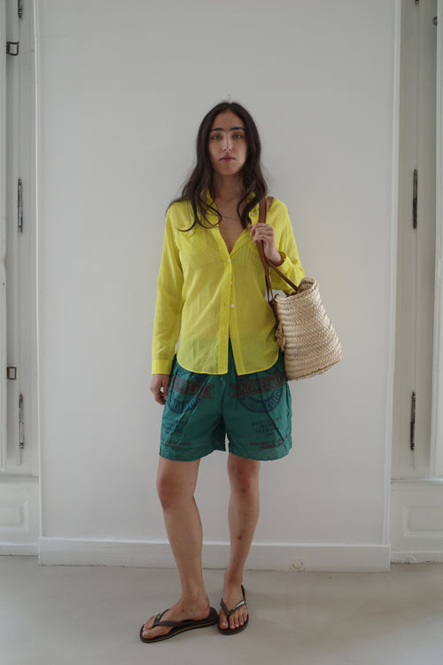 Green Lace Shorts
