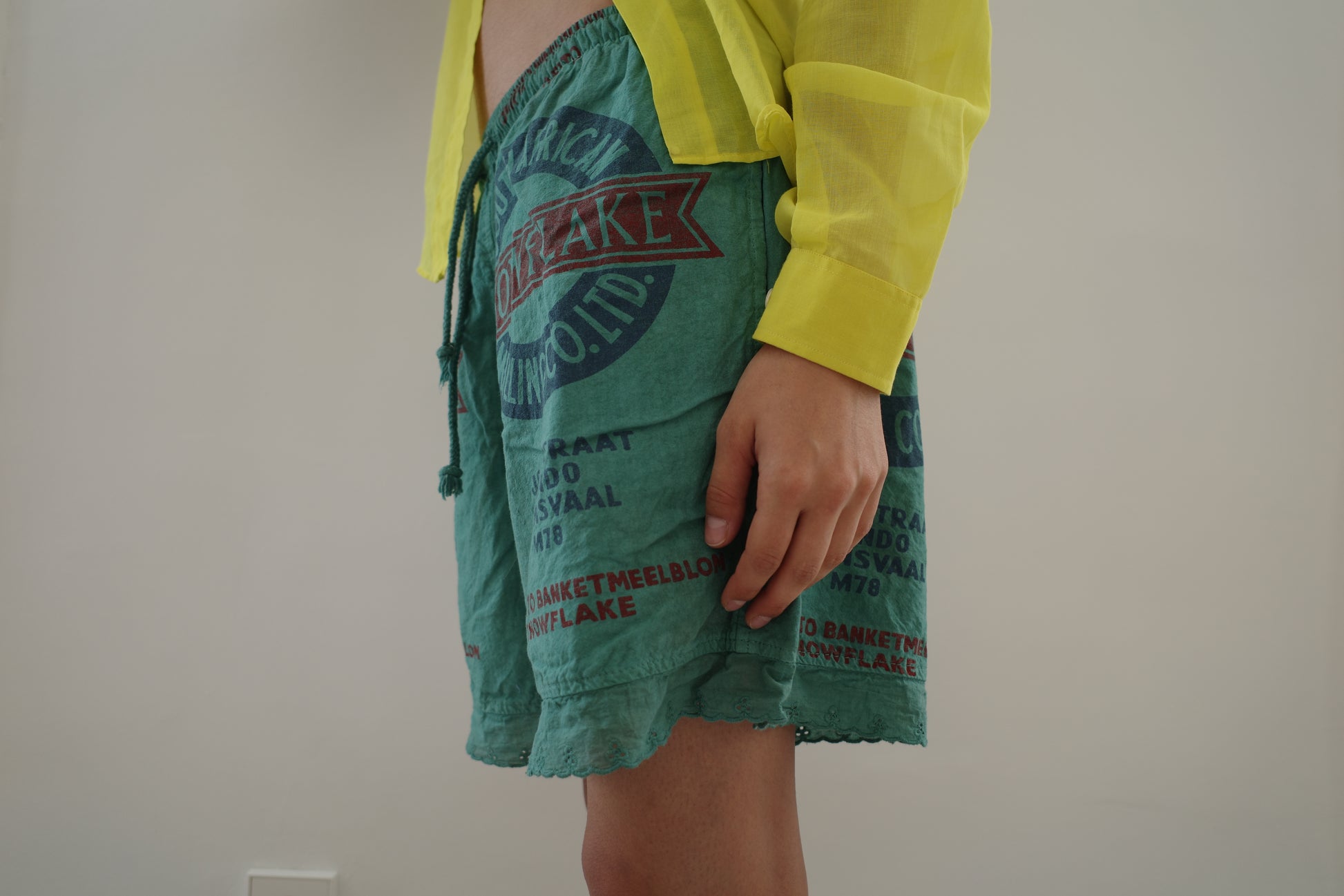 Green Lace Shorts