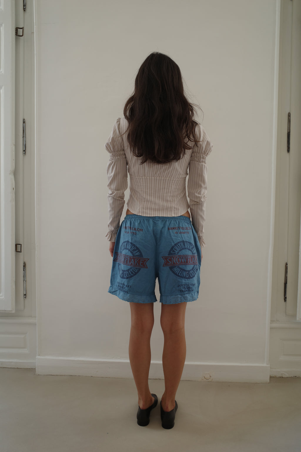 Navy Lace Shorts