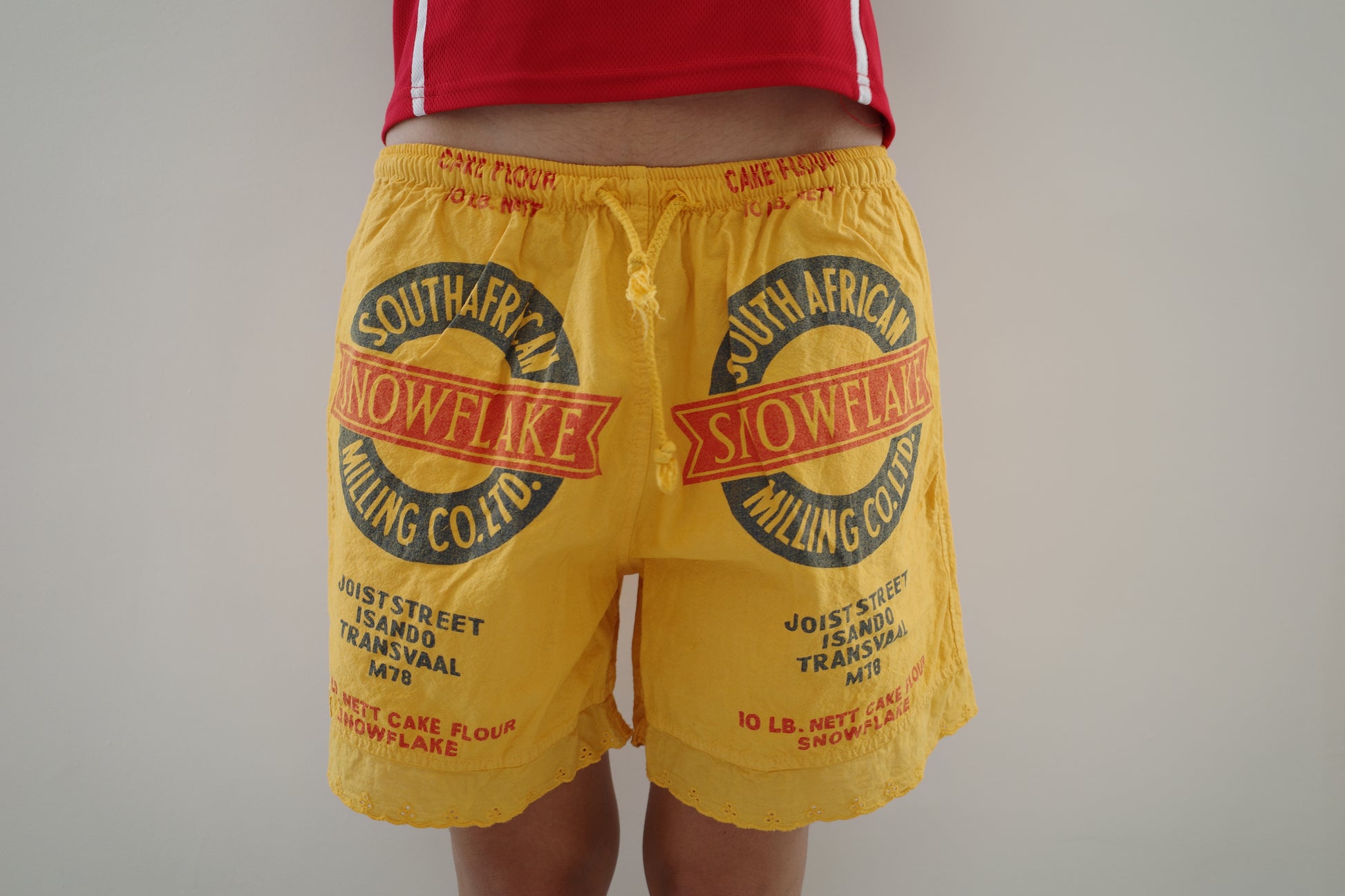 Yellow Lace Shorts