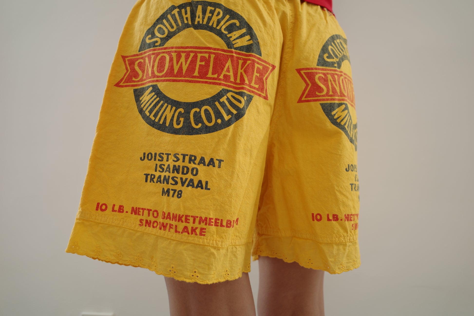 Yellow Lace Shorts