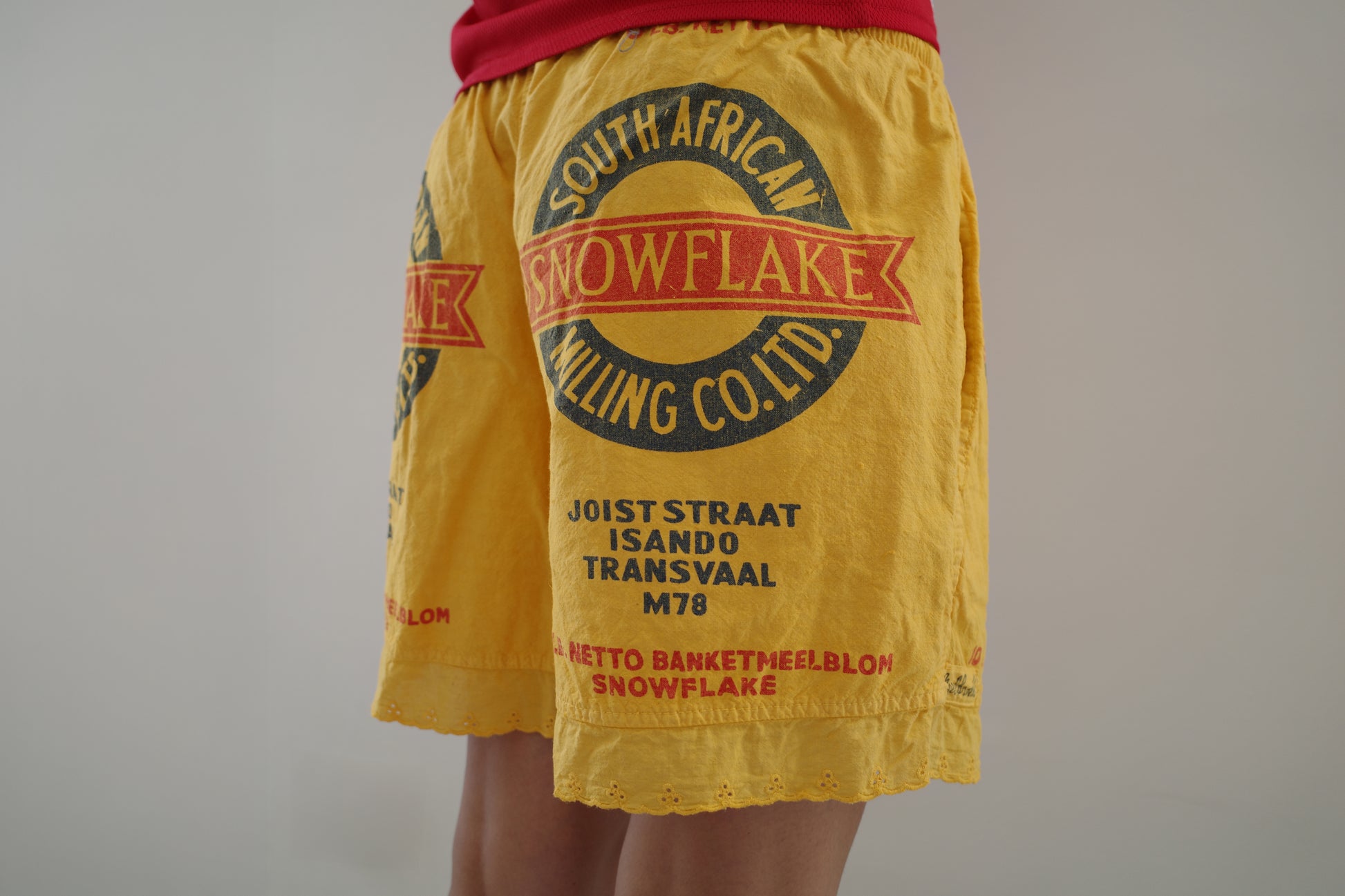 Yellow Lace Shorts