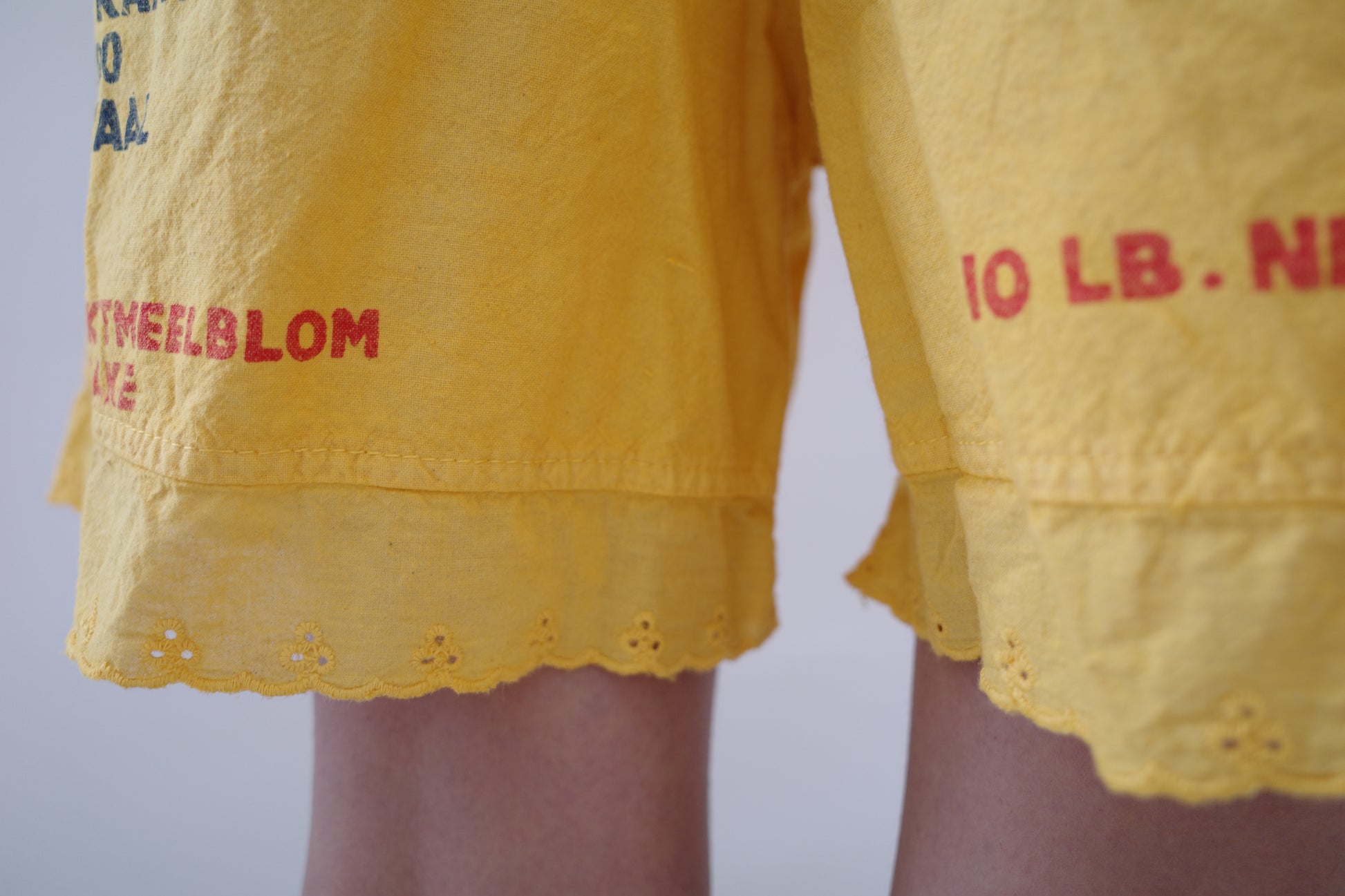 Yellow Lace Shorts